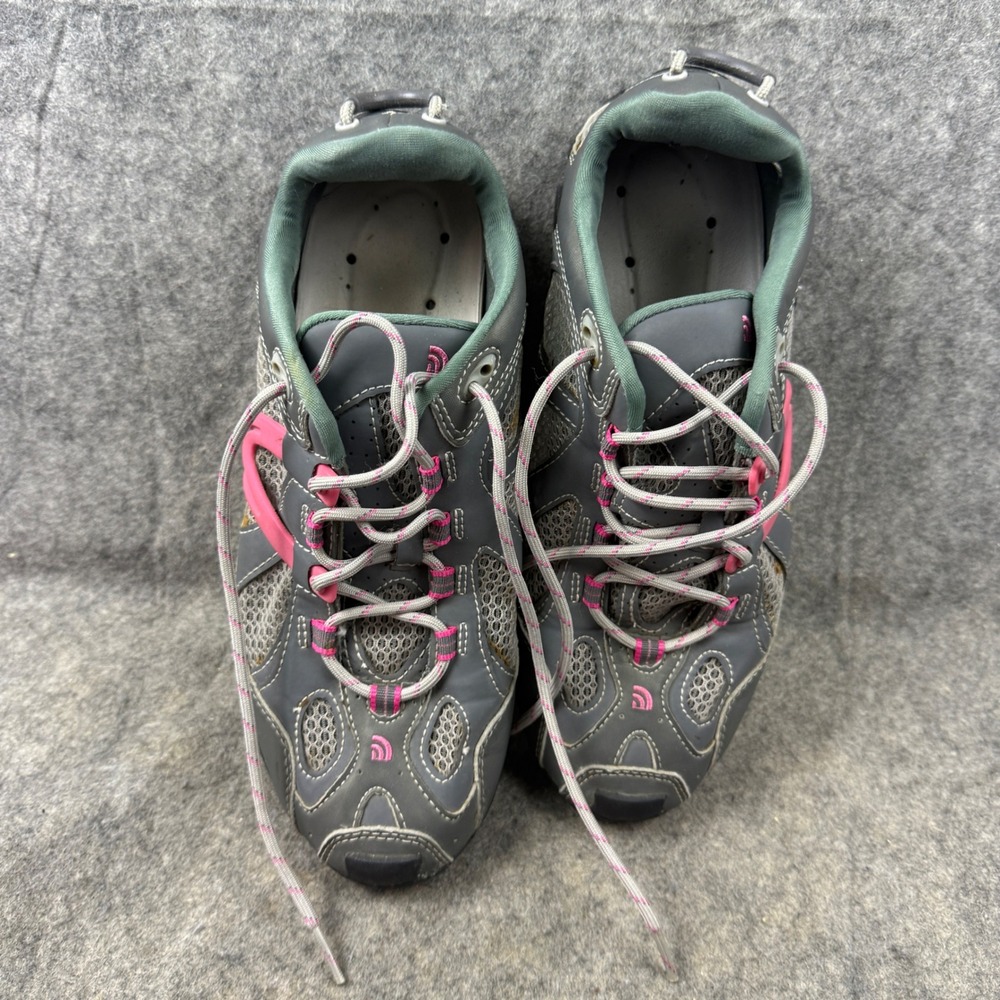 The North Face AX4L Womens 9 Grey Pink Trail Running Hiking Shoes HydroTrak - Picture 2 of 9
